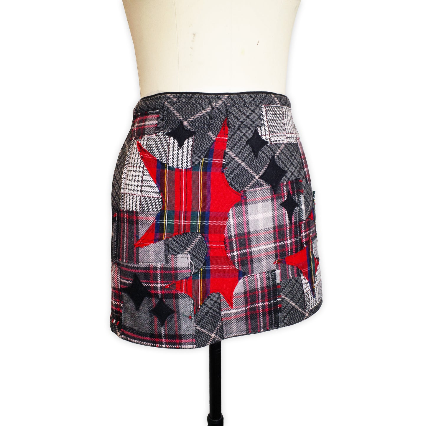 PLAID EXPLOSION MINI SKIRT