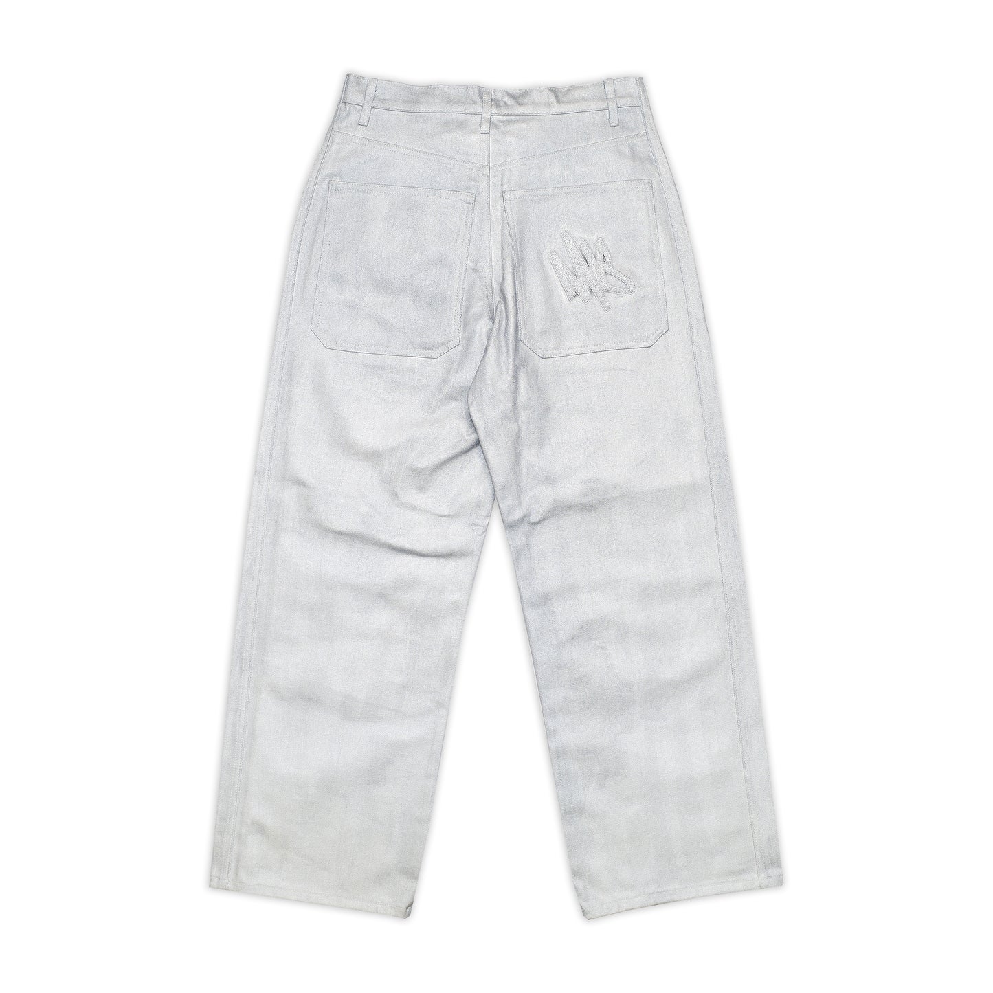 SILVER PAINTED FOREVER DENIM PANT