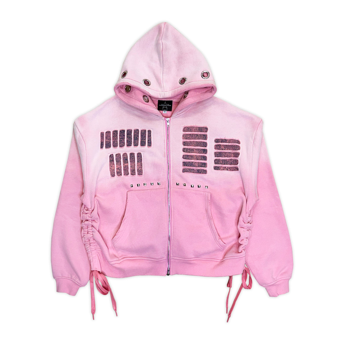 BUBBLEGUM ZIP UP HOODIE