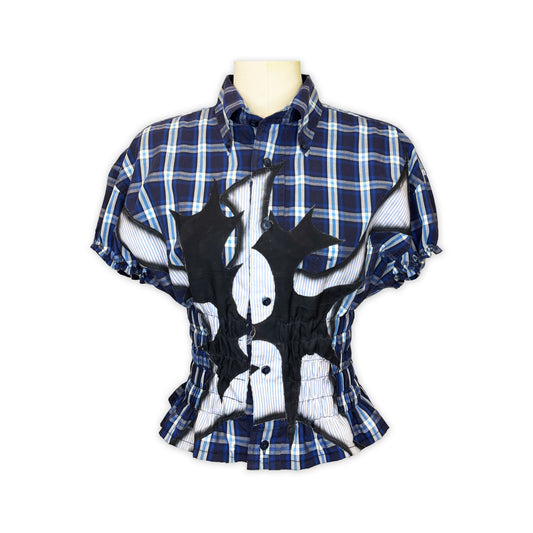 CINCHED CROSSBONES SHIRT 2