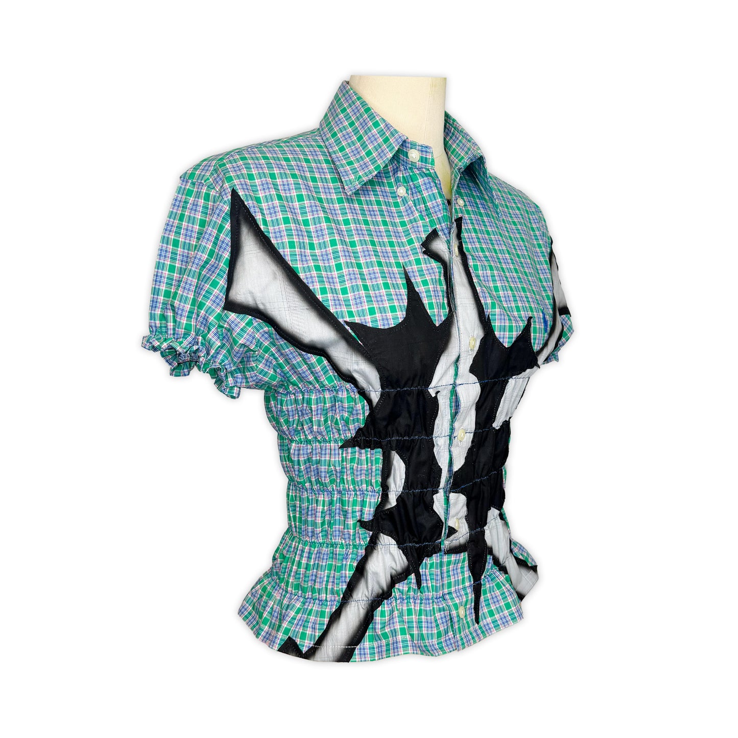 CINCHED CROSSBONES SHIRT