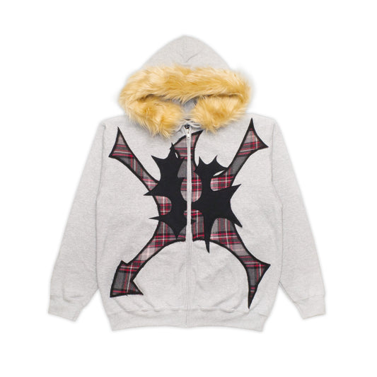 CROSSBONES FUR HOODIE