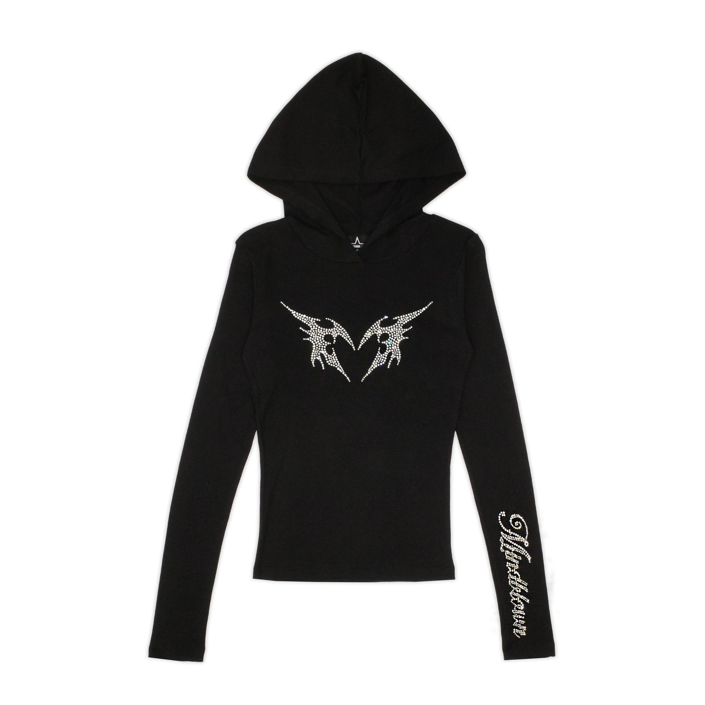 DARK ANGEL RHINESTONE BABY TEE