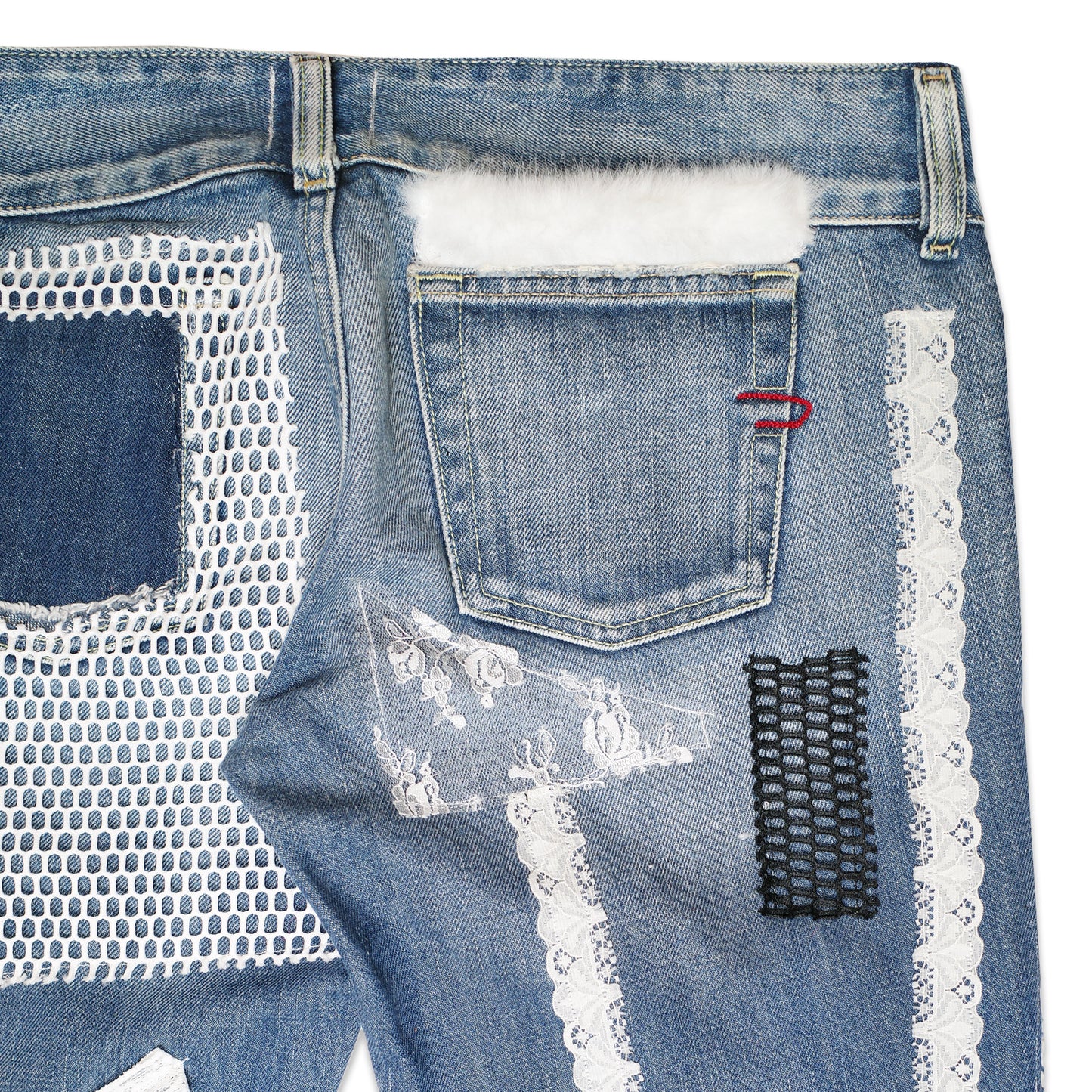 LACE ME UP DENIM PANT