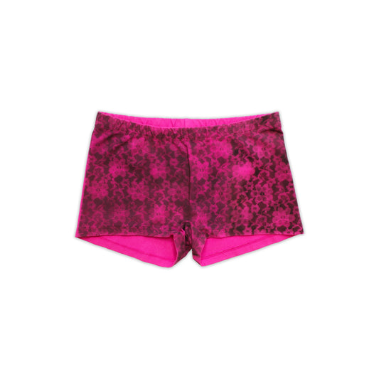LACE PRINT MINI SHORTS