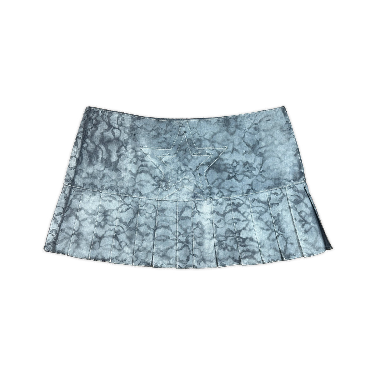 LACE DENIM STAR SKIRT