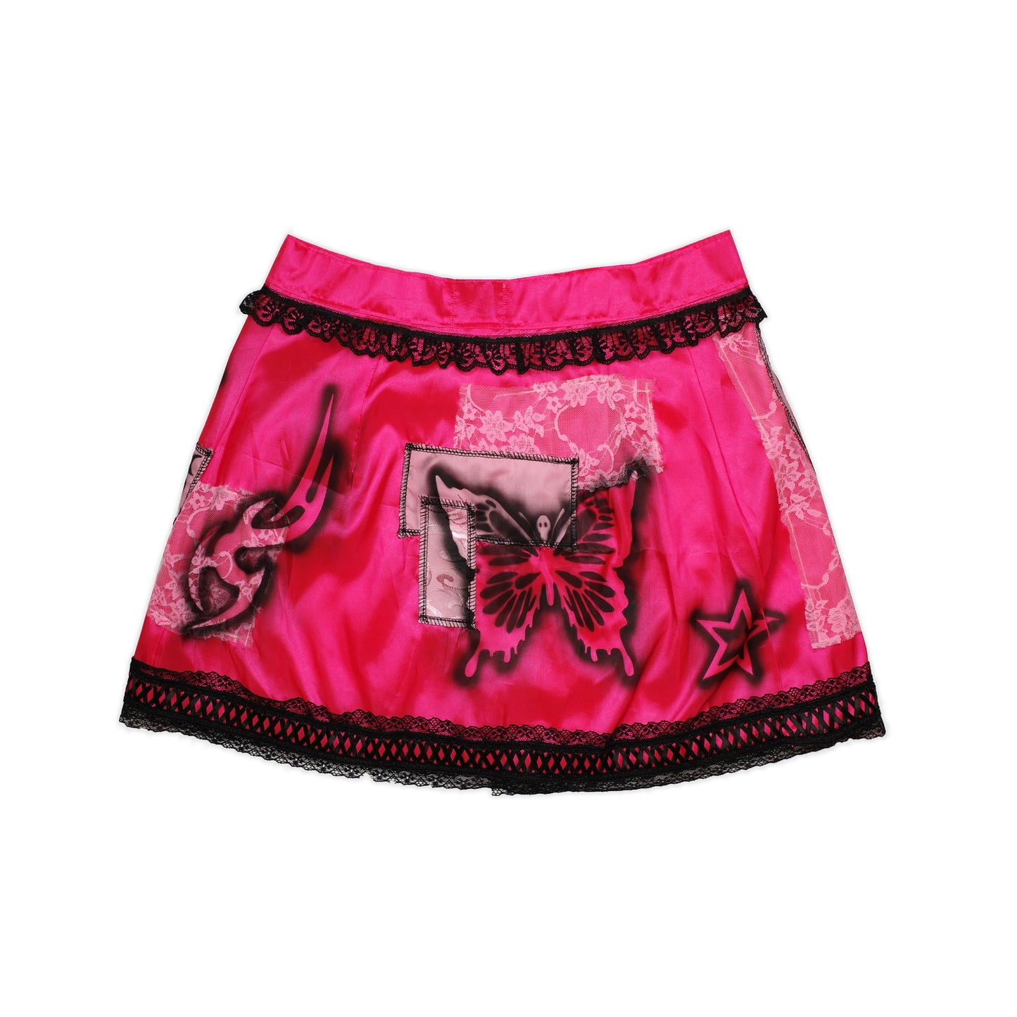 MINDBLOWN X BUNNY HOLIDAY PINK PASSION WRAP SKIRT