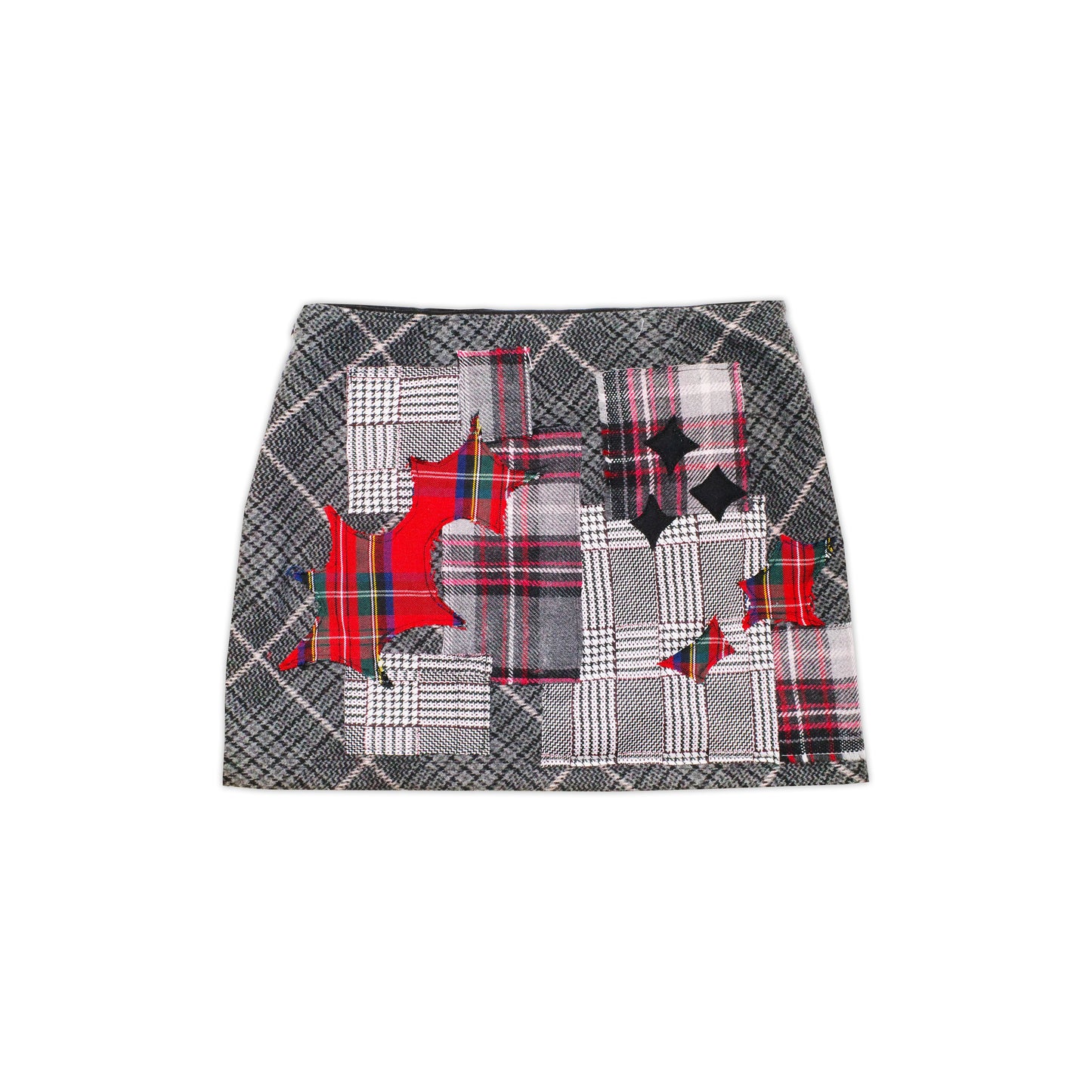 PLAID EXPLOSION MINI SKIRT