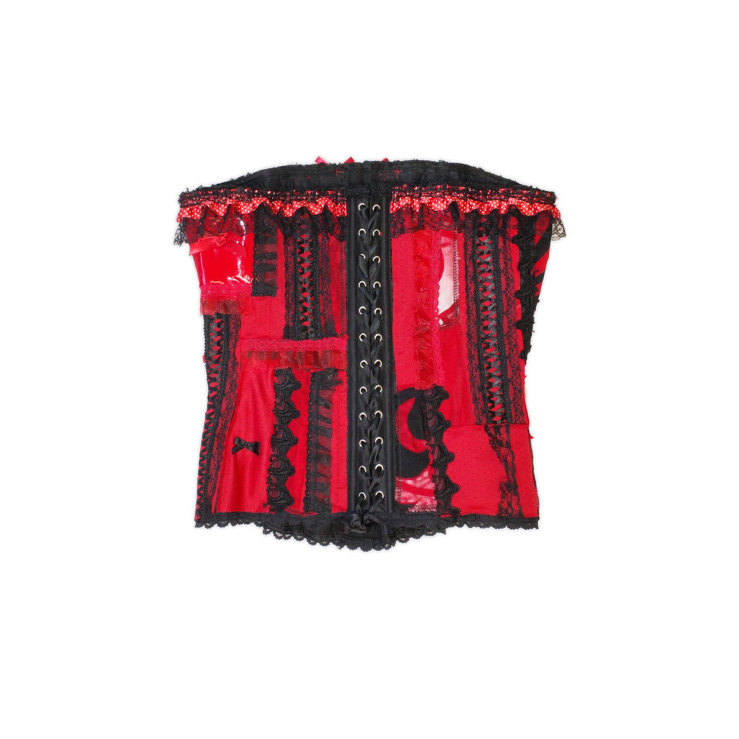RED FLOWER CORSET