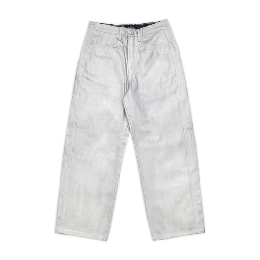 SILVER PAINTED FOREVER DENIM PANT