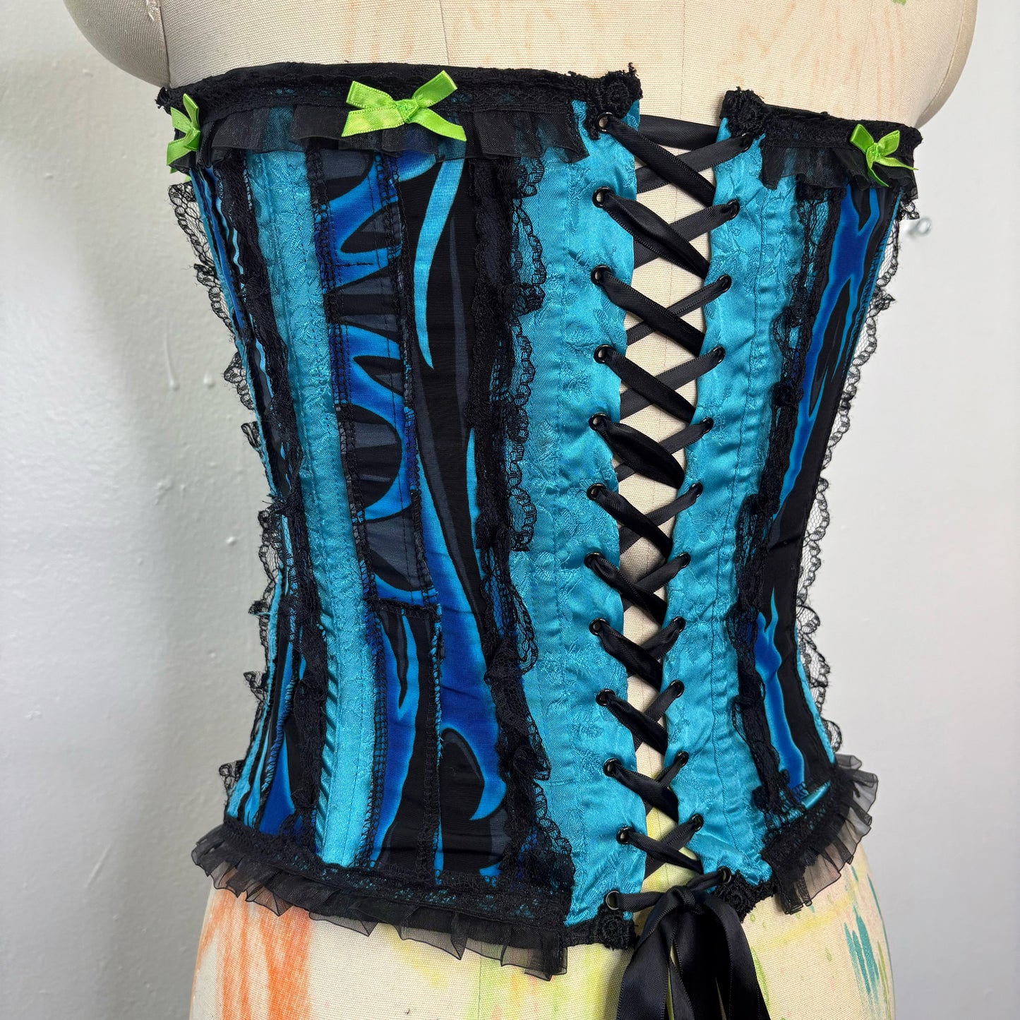 TEAL LIGHTNING CORSET